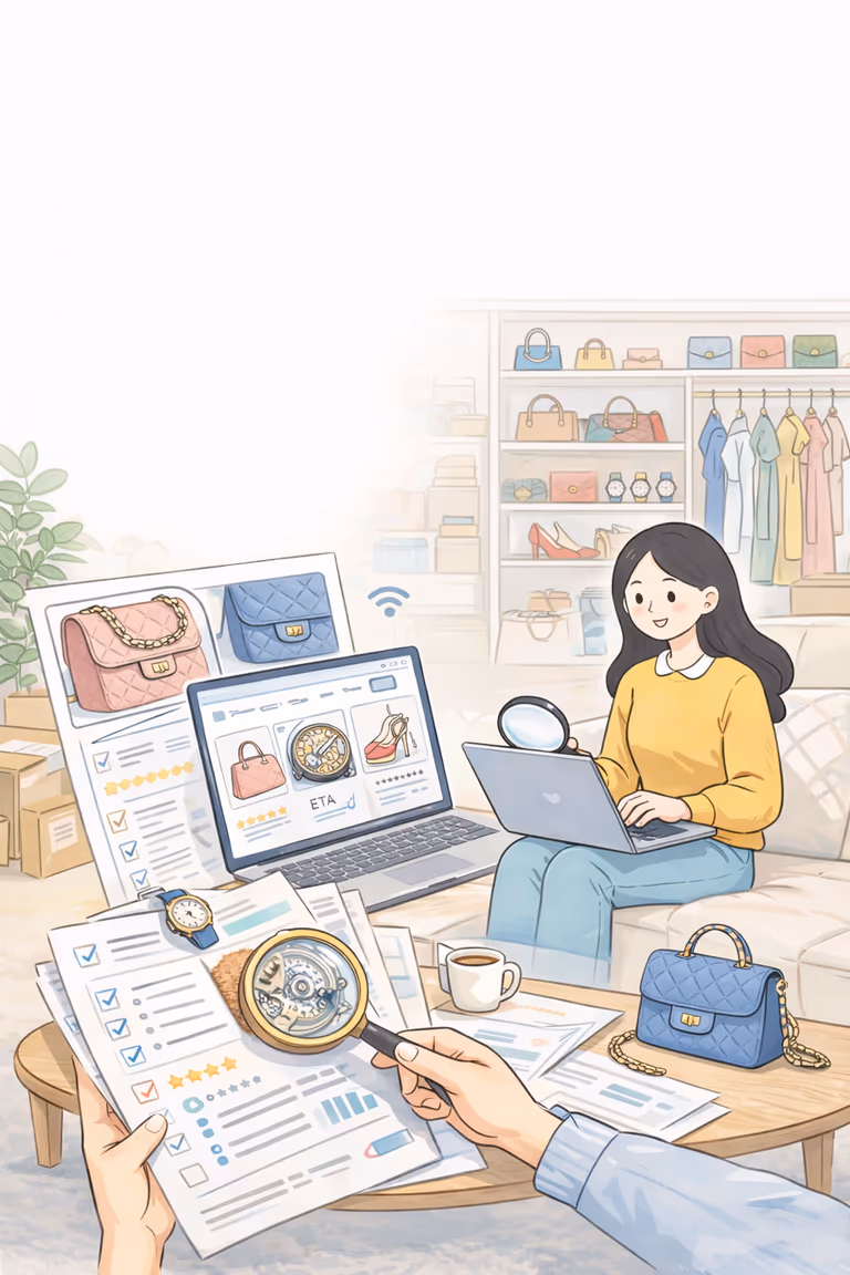 레플리카 쇼핑 가이드 배경