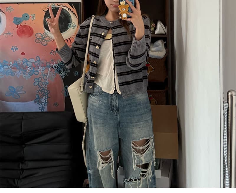 미우미우 미우미우 셰틀랜드 니트 가디건 （세븐） 레플리카 - 의류 | 세미샵 레플리카 사이트