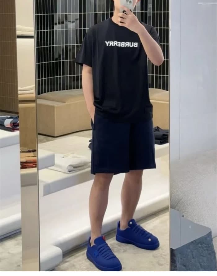 버버리 버버리 코튼 로고 반팔 티셔츠 레플리카 - 의류 | 세미샵 레플리카 사이트