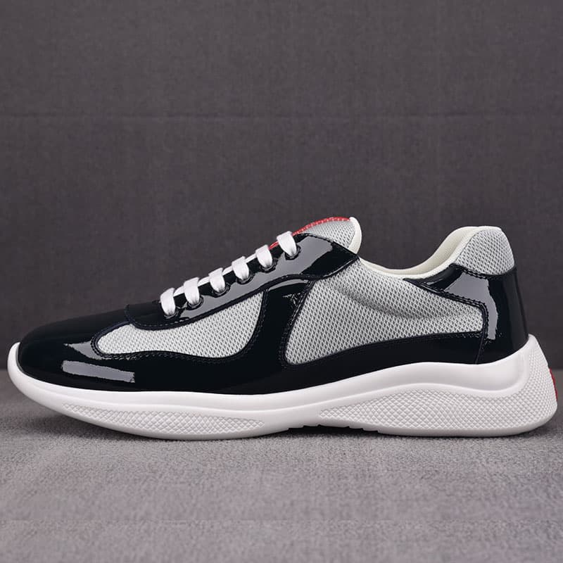 프라다 프라다 아메리카 컵 스니커즈 블랙/실버 레플리카 - 신발 | 세미샵 레플리카 사이트