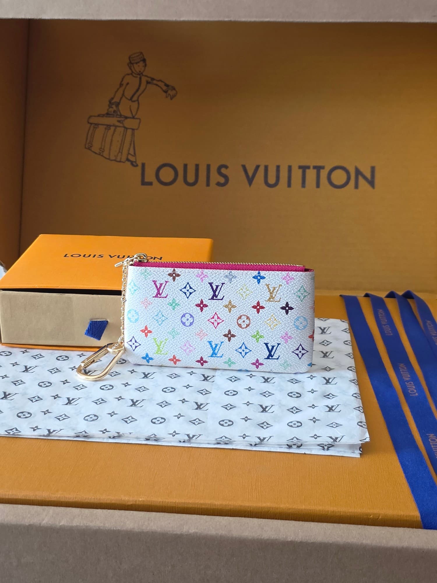 Louis Vuitton 루이비통 모노그램 멀티컬러 키 파우치 레플리카 - 지갑 | 세미샵 레플리카 사이트