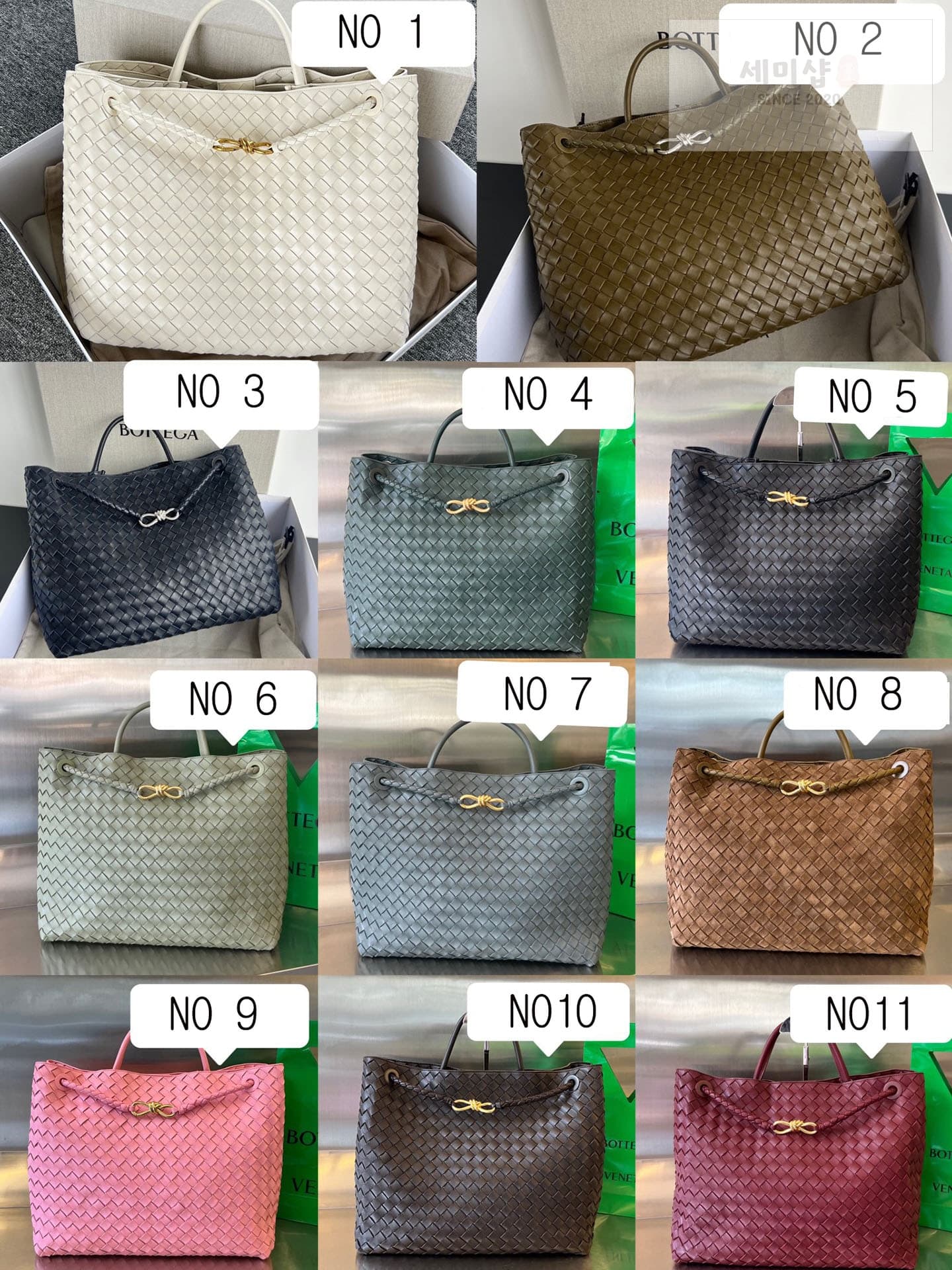 Bottega Veneta 보테가베네타 라지 안디아모 “ 11 COLOR ” - 세미샵