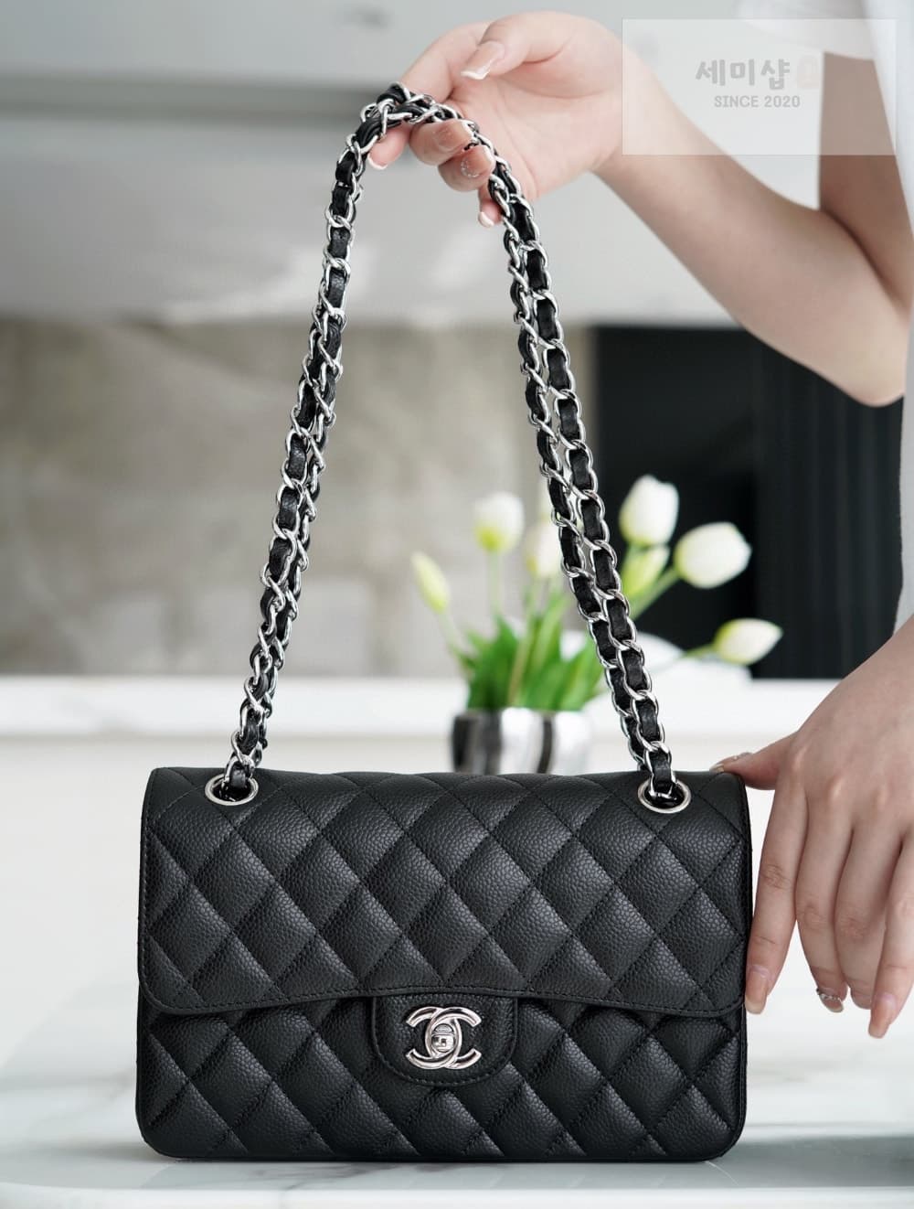 C H A N E L Chanel Classic Small Caviar - 세미샵