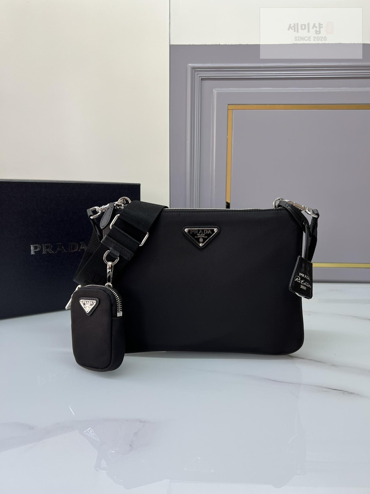 P R A D A Prada Re - Nylon Crossbody - 세미샵