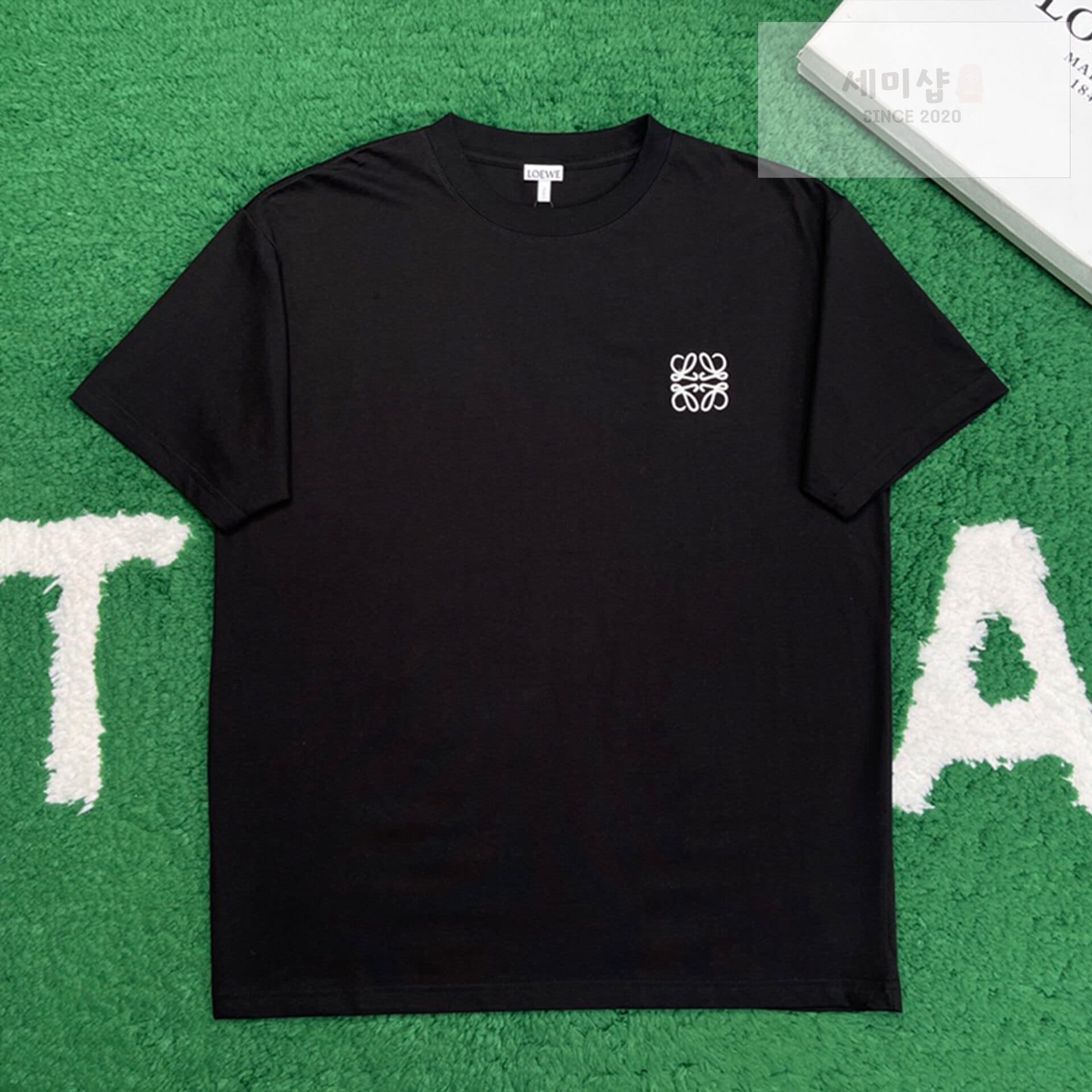 Loewe 로에베 아나그램 로고 베이직 반팔 티셔츠 “2COLOR” BLACK 의류