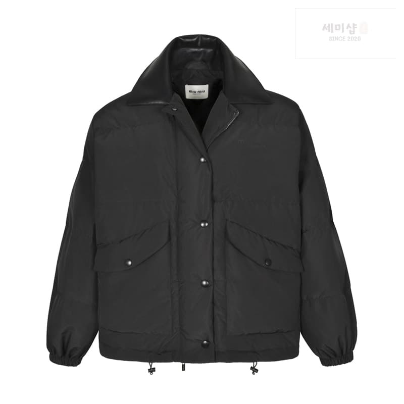 Miu Miu 미우미우 24FW 로고 숏 다운 자켓 레플리카 - 의류 | 세미샵