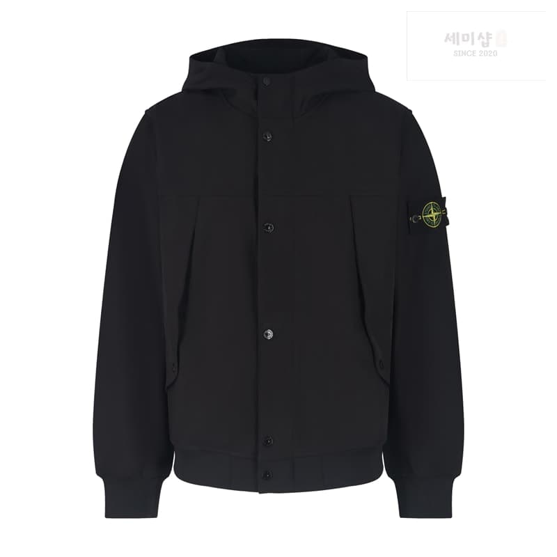 Stone Island 스톤아일랜드 라이트 소프트 쉘-R 후드 자켓 - 세미샵