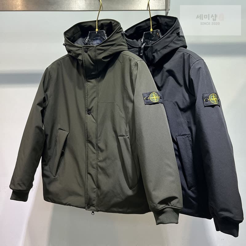 Stone Island 스톤아일랜드 마이크로 트윌 프리마로프트 후드 자켓 - 세미샵