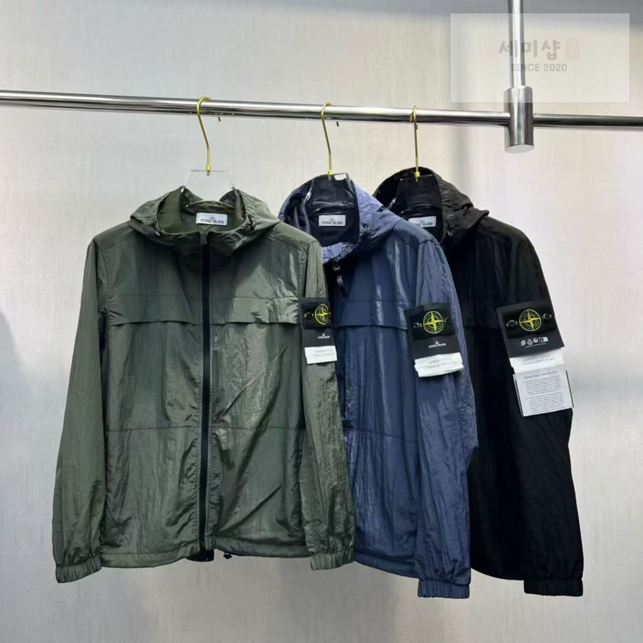 Stone Island 스톤아일랜드 크링클 렙스 자켓 801540922 블랙 의류
