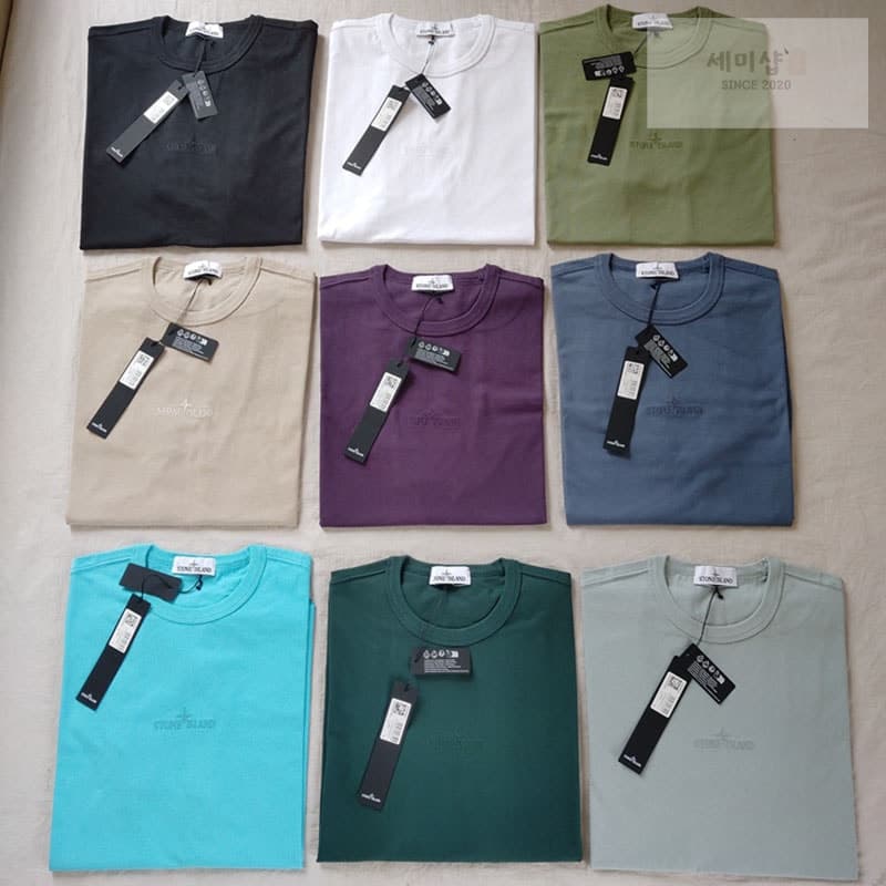 Stone Island 스톤아일랜드 23SS 20444 오버사이즈 핏 자수 티셔츠 - 세미샵