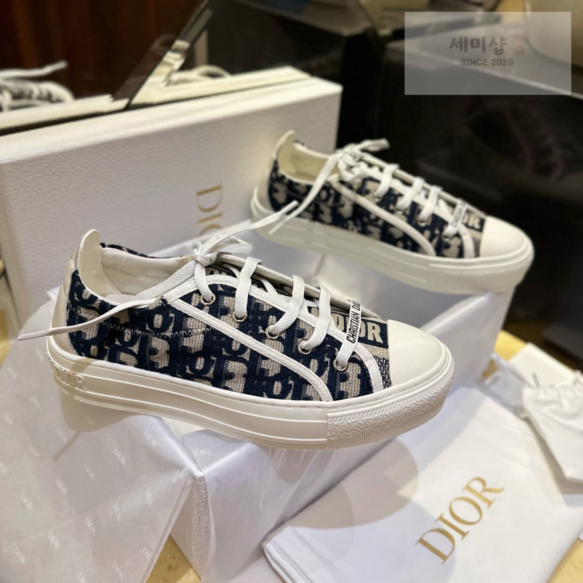 D I O R 디올 오블리크 자가드 워크인 디올 스니커즈 “35SIZE – 40SIZE” 신발