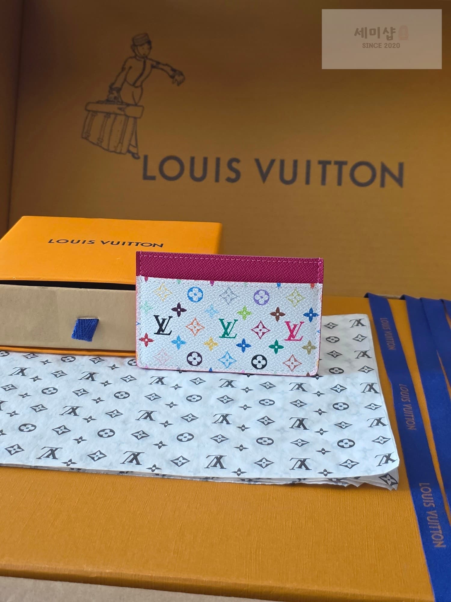 Louis Vuitton 루이비통 포르트 카르트 심플 모노그램 멀티컬러 - 세미샵