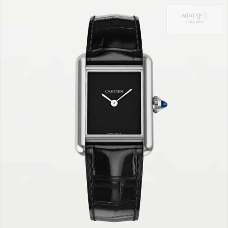 Cartier F1공장 까르띠에 탱크 머스트 스몰 블랙다이얼 블랙악어스트랩 레플리카 - 시계 | 세미샵