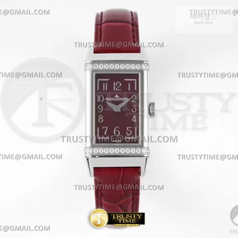 Jaeger Le Coultre IMF공장 예거르쿨트르 리베르소 원 3288560 다이아몬드파베케이스 레드다이얼 레드스트랩 Reverso One Ref 3288560 Dia SS_LE Red IMF Swiss Qtz 레플리카 - 시계 | 세미샵