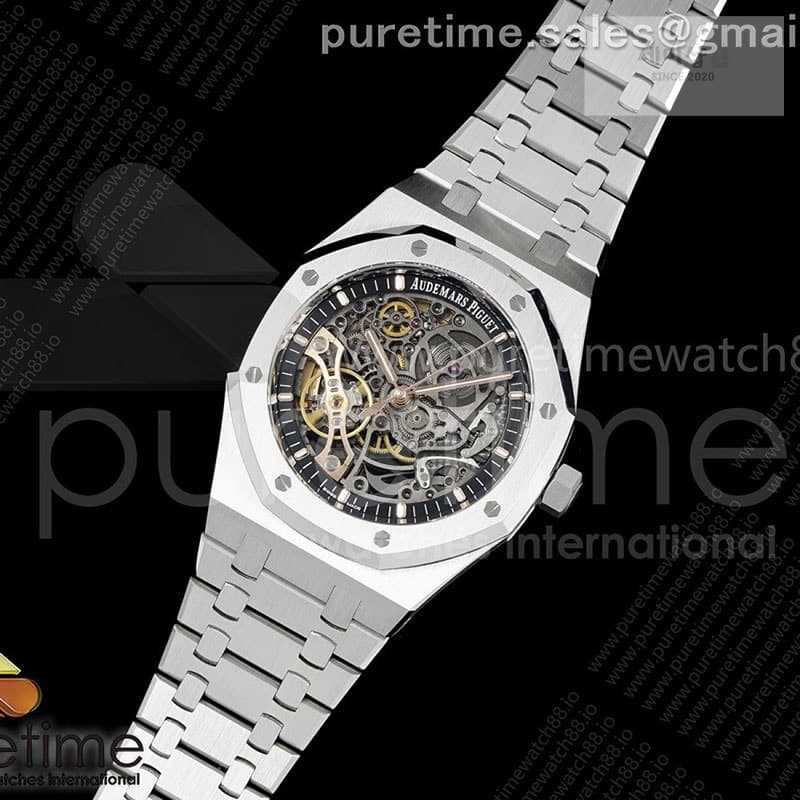 Audemars Piguet THB공장 오데마피게 로얄오크 41 오픈워크 15407 스틸 스켈레톤다이얼 브레이슬릿 Royal Oak 41mm Openworked 15407 SS THBF 1_1 Best Edition on SS Bracelet SA3132 V2 - 세미샵