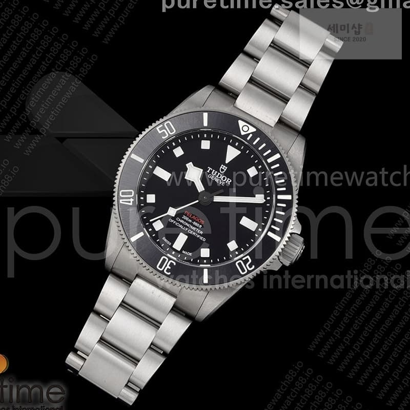 Tudor ZF공장 튜더 펠라고스 39 블랙다이얼 티타늄 브레이슬릿 2824 - 세미샵