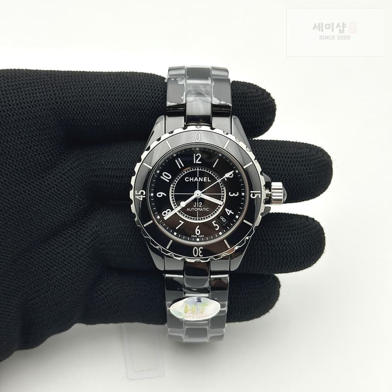 C H A N E L HT공장 샤넬 J12 블랙세라믹 38mm 남성용 세라믹브레이슬릿 솔리드백 XHANEL J-12 38mm Blk CER/CER Blk/Num EAST A2892 KOR EAST공장 레플리카 - 시계 | 세미샵
