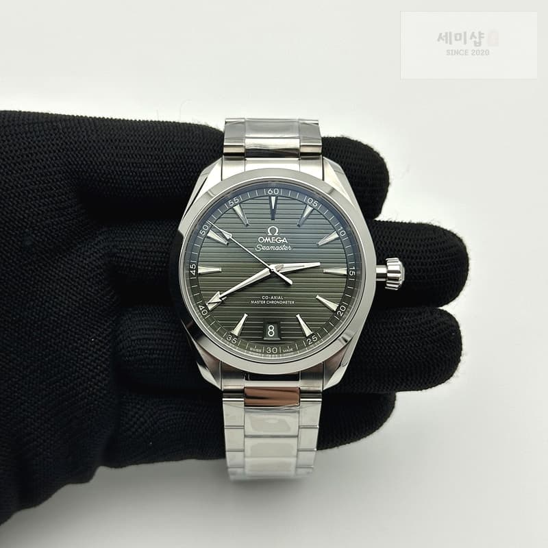 Omega VS공장 오메가 씨마스터 아쿠아테라 150m 스틸 올리브그린다이얼 브레이슬릿 41mm 레플리카 - 시계 | 세미샵