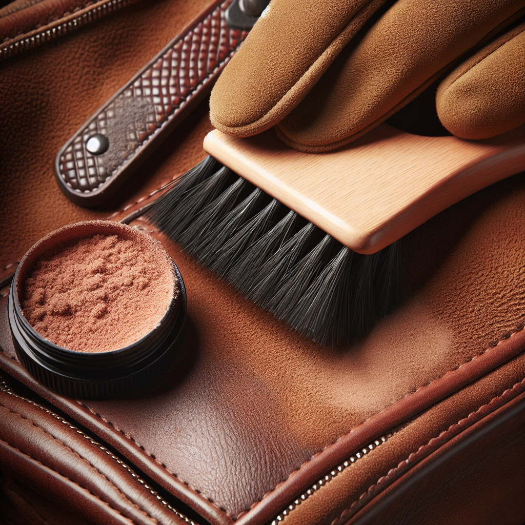 스웨이드 가죽 관리 - 전용 브러시와 지우개 사용법 | 세미샵